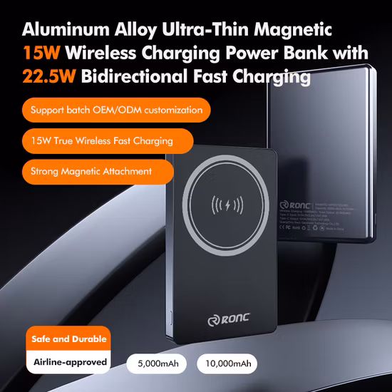 Magnetic Power Bank with Pd QC Wireless Charger